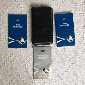 1996 Ford Mustang Original Owner Guide Manual with Original Leather Case OEM